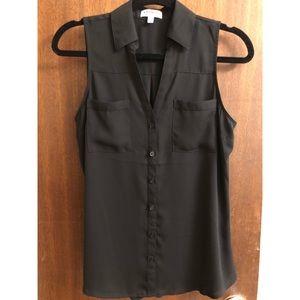 Black Portofino sleeveless shirt